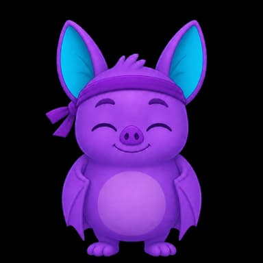 DarkSquares mascot, neutral pose