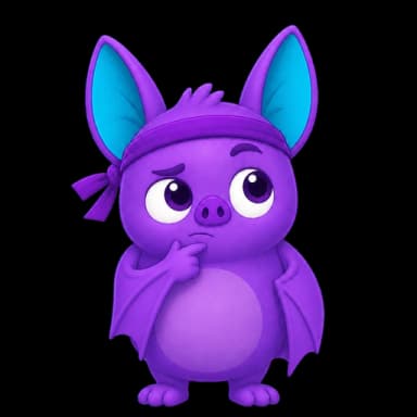 DarkSquares mascot, thinking pose