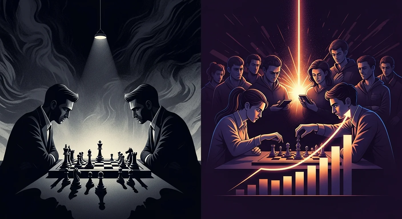 This image supports the section 'Changing perceptions: Women in chess' by visually showcasing how Polgar's choices influenced the landscape of chess for women, making the concept of breaking gender barriers more relatable and impactful.