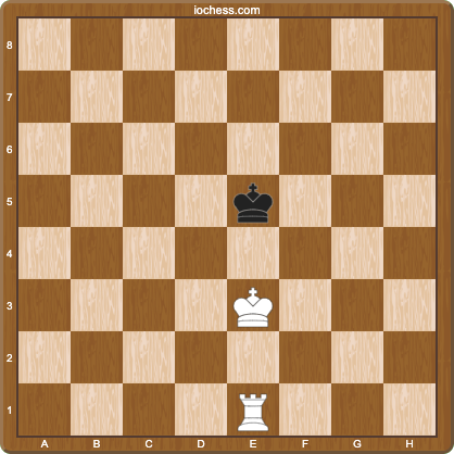 A king and rook versus king endgame, a position you must calculate rather than recall